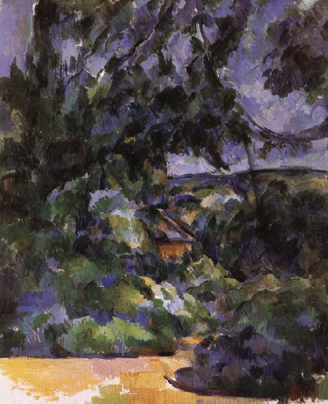 blue landscape, Paul Cezanne